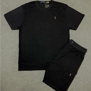 Polo Ralph Lauren Black T-Shirt and Shorts Set